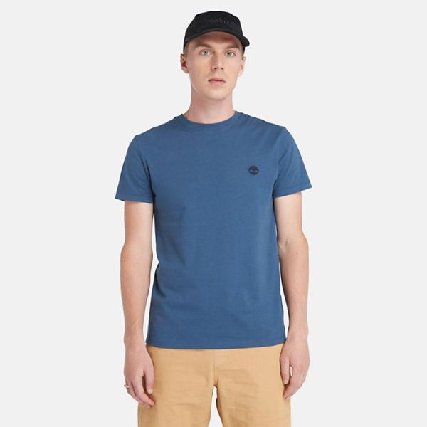 Timberland Dunstan River T-Shirt Marineblauw  (TB0A2BPR2881) - Schoenen Caramel (Sint-Job-in-’t-Goor)