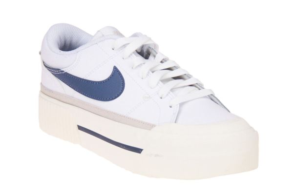 Nike Court Legacy Lift Wit-Blauw  (DM7590-104) - Schoenen Caramel (Sint-Job-in-’t-Goor)