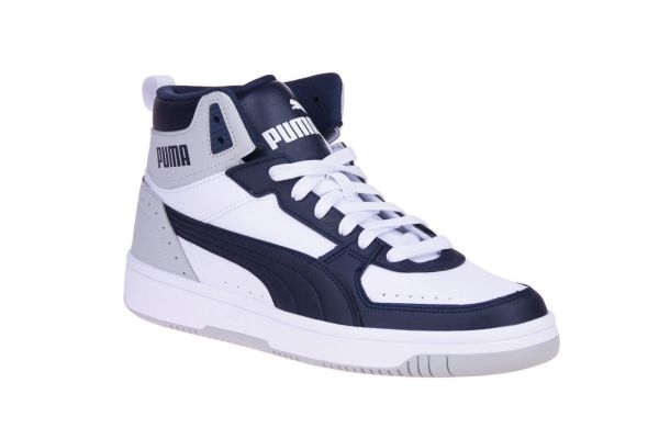 Puma Rebound Joy Wit-Blauwe Sneaker  (374765-11) - Schoenen Caramel (Sint-Job-in-’t-Goor)