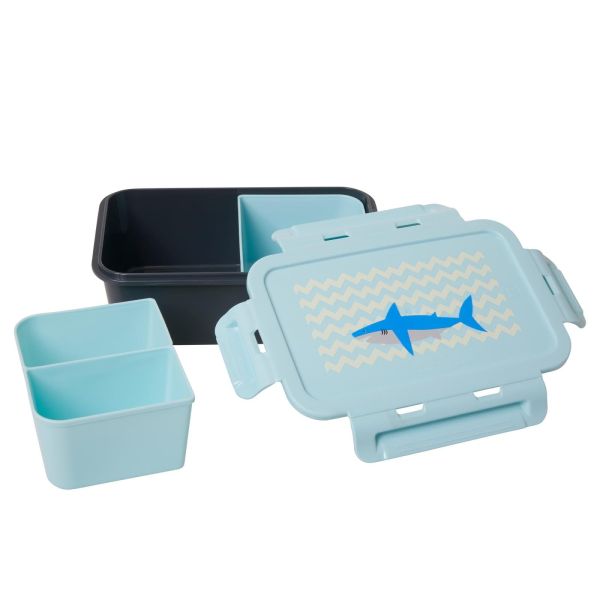 Rice Plastic Lunch Box Shark  (BXLUN-SHA) - Schoenen Caramel (Sint-Job-in-’t-Goor)